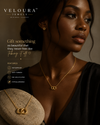 Malvika circle Necklace-18k Pvd gold plated |waterproof
