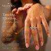 Signature link Ring-zirconia 18k PVD Gold plated