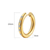 Alia zirconia hoops - 18k Pvd Goldplated| Waterproof