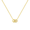 Malvika circle Necklace-18k Pvd gold plated |waterproof