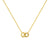 Malvika circle Necklace-18k Pvd gold plated |waterproof