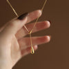 Golden Drop Lariat Necklace