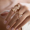 Gold Open Loop Ring – Adjustable Minimalist Ring | Veloura Jewels