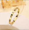 Luxury Gold Crystal Bangle – Elegant Designer Bracelet for Women