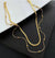 Gold Layered Snake Chain Necklace with Beads – Elegant Minimalist Jewelry for Women