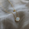 Gold Shell Pendant Necklace – Mother of Pearl Charm | Veloura Jewels