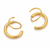 Veloura Lumi Hoops -18K PVD Gold Plated|Waterproof