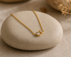 Drops zirconia Necklace 18k PVD Gold plated