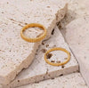 Minimal Geometric Gold Plated Ring for Women – Adjustable Everyday Wear Band