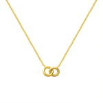 Malvika circle Necklace-18k Pvd gold plated |waterproof