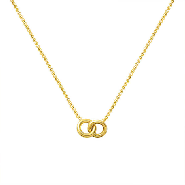 Malvika circle Necklace-18k Pvd gold plated |waterproof