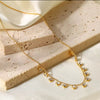 Dainty Gold Beaded Chain Necklace