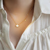 Gold Shell Pendant Necklace – Mother of Pearl Charm | Veloura Jewels
