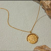 Sunburst Gold Pendant Necklace