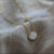 Gold Shell Pendant Necklace – Mother of Pearl Charm | Veloura Jewels