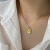 Gold Floral Pendant Necklace – Veloura Jewels